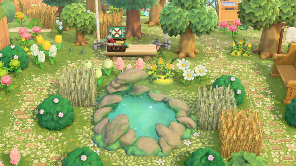 Magical pond area