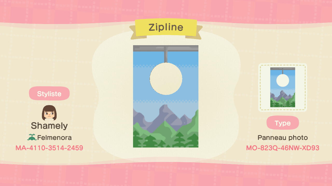 Zipline pattern