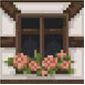 Window & wall with wooden features