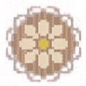 Round flower rug