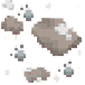 Snowy rocks & paw prints