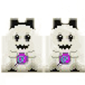 Ghost dress holding a candy