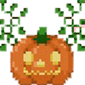 Hanging pumpkin